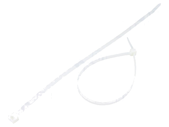 Kabelbinder; L: 250mm; W: 4,8mm; polyamide; 222N; natuurlijk Kabelbinder; L: 250mm; W: 4,8mm; polyamide; 222N; natuurlijk